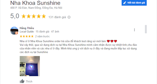 review-nha-khoa-sunshine